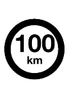 Road 100 km / h